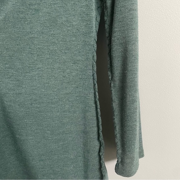 Extra Long Green Cardigan (S) - Picture 8 of 10